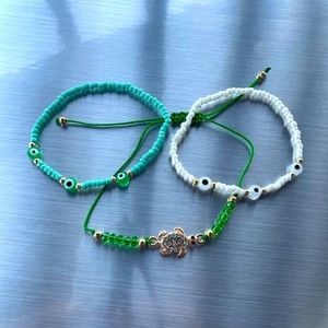 Handmade evil eye bracelets